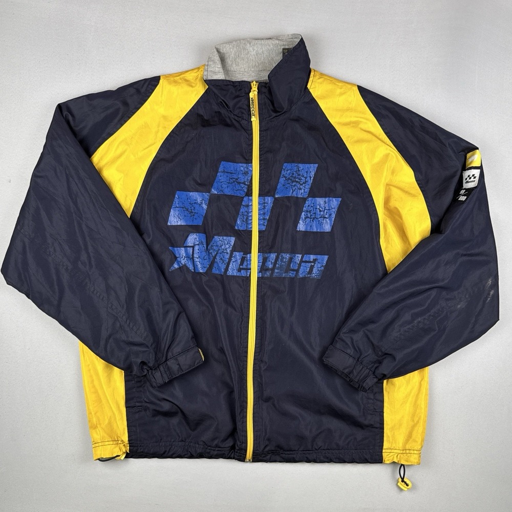 Vintage 90s Mecca Streetwear Windbreaker Jacket 99/000 Hip Hop Large